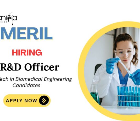 Research and Development Jobs at Meril | BE Biomedical Engineering Candidates Apply Now