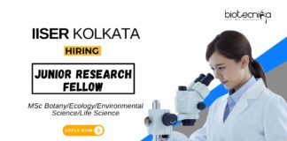 Research jobs at IISER Kolkata MSc Graduates Apply Now for the JRF Position
