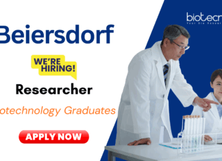 Researcher Job Vacancy at Beiersdorf | Hiring Biotechnology Graduates-Apply Now