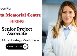 SRF Positions Jobs at Tata Memorial Centre MSc Biotechnology Candidates Apply Now