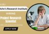 Scientist Jobs at St John’s Research Institute MSc Life Science Candidates Apply Now