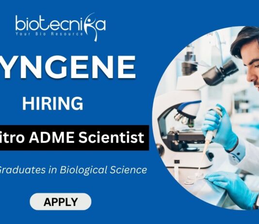 Scientist Jobs at Syngene | MSc Biological Science Candidates Apply Now