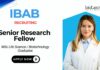 Senior Research Fellow Job at IBAB MSc Life Science Candidates Apply Now 