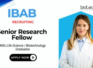 Senior Research Fellow Job at IBAB MSc Life Science Candidates Apply Now 