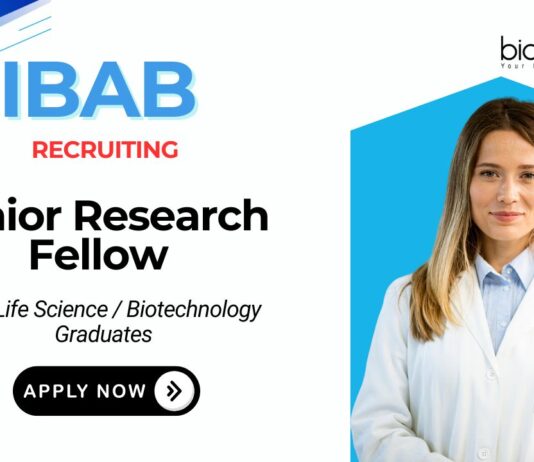 Senior Research Fellow Job at IBAB MSc Life Science Candidates Apply Now 