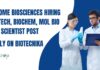 Molecular Biology Jobs at D-NOME Biosciences