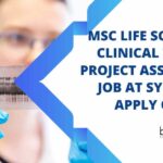 MSc Life Sciences Vacancies Syngene, Apply Online