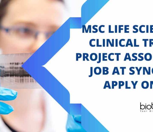 MSc Life Sciences Vacancies Syngene, Apply Online