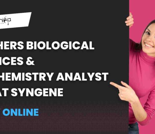 Freshers Biological Sciences & Biochemistry Jobs