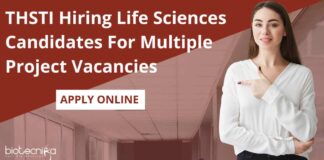 Life Sciences Latest Vacancies at THSTI