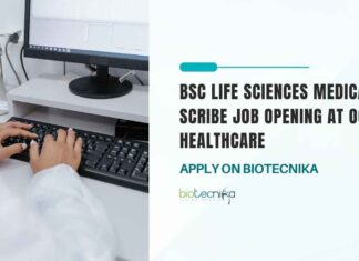 BSc Life Sciences Medical Scribe Job Opening at OG Healthcare, Apply on Biotecnika