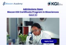 Biocon KGI Certificate Program in Biosciences Batch 32 | Admissions Open