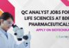 Life Sciences QC Analyst Jobs at BDR Pharmaceuticals