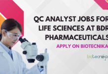Life Sciences QC Analyst Jobs at BDR Pharmaceuticals