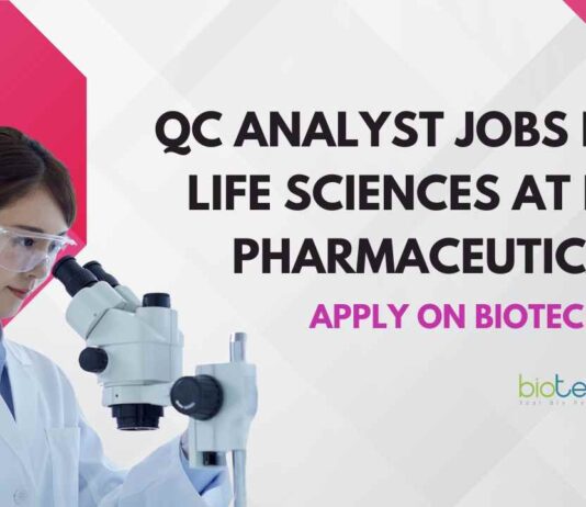 Life Sciences QC Analyst Jobs at BDR Pharmaceuticals