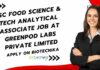 BSc Food Science & Tech Jobs at GreenPod Labs Private Limited, Apply on Biotecnika
