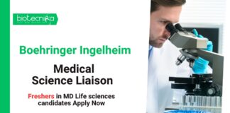 Freshers Life Science Jobs at Boehringer Ingelheim | Apply Now for Medical Science Liaison Role