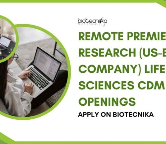 Remote/WFH Life Sciences Job Vacancies at Premier Research (US-Based Company)