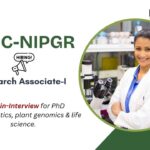 Walk-in-Interview for PhD bioinformatics, plant genomics & life science. BRIC-NIPGR Research Associate-I