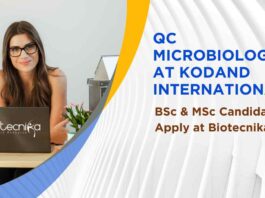 QC Microbiologist at Kodand International