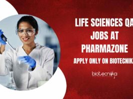 Life Sciences QA Jobs at Pharmazone, Apply Only On Biotecnika