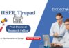 Post Doctoral Research Fellow IISER Tirupati Ph.D. in Bioinformatics or Biology