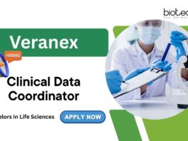 Clinical Data Coordinator Veranex Bachelors in Life Sciences