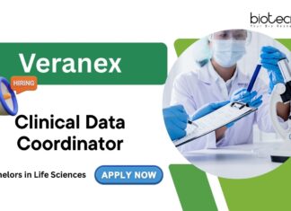 Clinical Data Coordinator Veranex Bachelors in Life Sciences