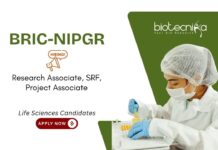 Life Sciences Job Vacancies at BRIC-NIPGR. Apply Now for Project Associate, Research Associate & Senior Research Fellow.