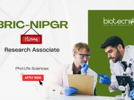Phd Life Sciences Research Associate at BRIC-NIPGR, New Delhi. Walk-in interview. Apply for DBT & ANRF-CRG projects in plant genomics.