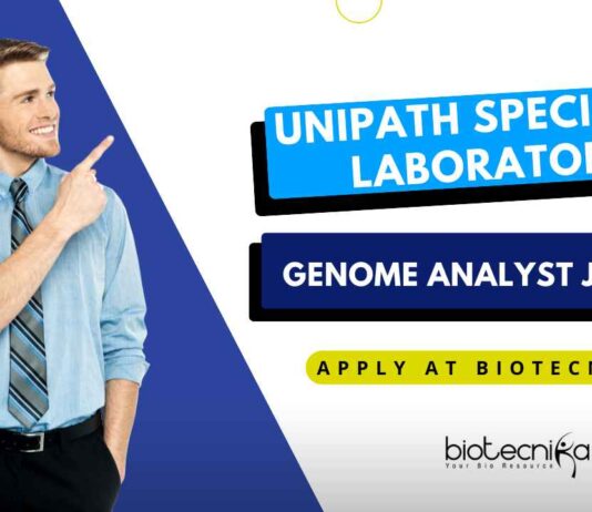 Genome Analyst Job at Unipath Speciality Laboratory Ltd, Freshers Can Apply at Biotecnika