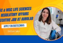 BSc & MSc Life Sciences Regulatory Affairs Jobs