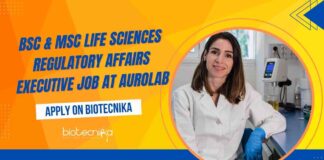 BSc & MSc Life Sciences Regulatory Affairs Jobs