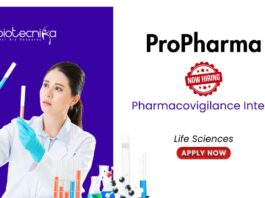 Pharmacovigilance Intern Opportunity at ProPharma. Argus safety, drug safety, & regulatory reporting. Life Science candidates, Apply Now.