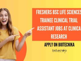 Freshers BSc Life Science Job Vacancies Latest at CLINICA Research