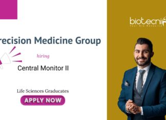 Central Monitor II Precision Medicine Group Life Sciences Graducates hiring