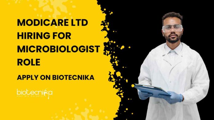 Microbiologist Job Vacancy at Modicare Ltd