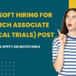 BSc Life Sciences Clinical Trial Jobs at Suma Soft