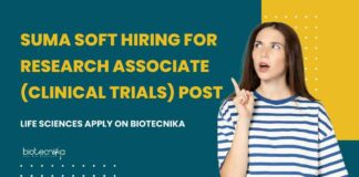 BSc Life Sciences Clinical Trial Jobs at Suma Soft