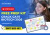 FREE PREP Kit For GATE Biotechnology 2026 Exam: Download Now GATE Biotechnology 2026