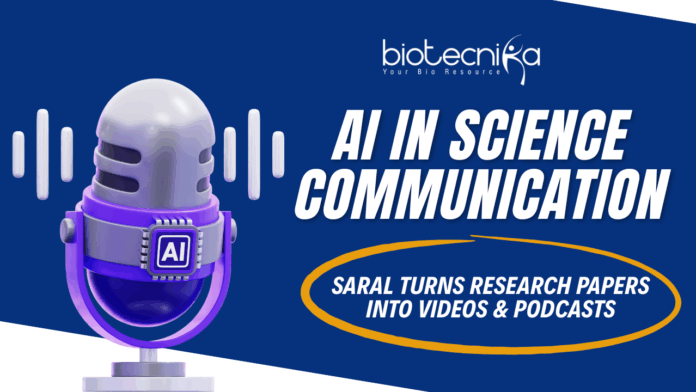AI in Science Communication SARAL Turns Research Papers into Videos & Podcasts