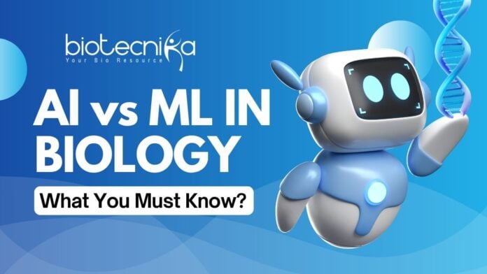 AI vs ML Major Differences Between Artificial Intelligence and Machine Learning in Biology AI vs ML Major Differences Between Artificial Intelligence and Machine Learning in Biology