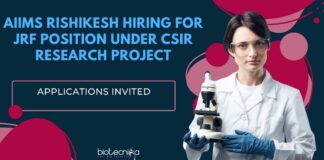 Biochemistry JRF Jobs AIIMS Rishikesh