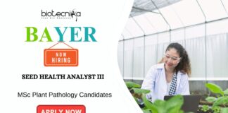 Agricultural Jobs at Bayer Apply for the Seed Health Analyst Role