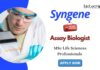 Assay Biologist Job in Bangalore Syngene Careers