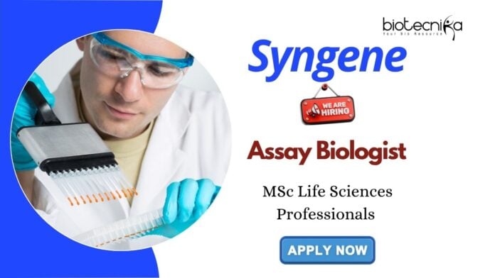 Assay Biologist Job in Bangalore Syngene Careers
