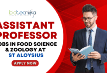 Assistant Professor Jobs in Food Science & Zoology at St Aloysius. Jobs in Food Science
