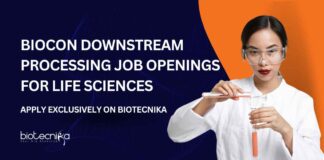 Biocon Downstream Processing Job Openings