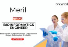 Bioinformatics Job at Meril MScPhD Graduates Apply Online
