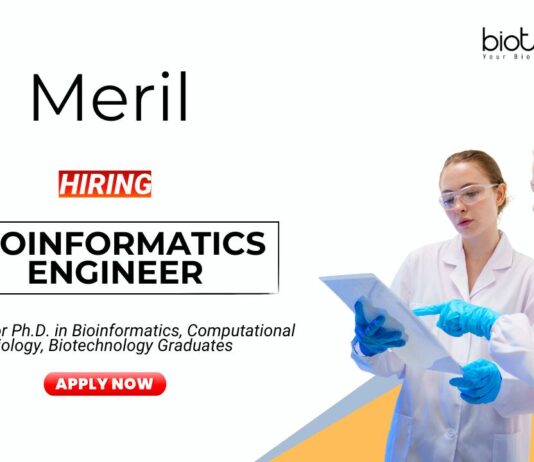 Bioinformatics Job at Meril MScPhD Graduates Apply Online